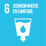 Icoon duurzaam ontwikkelingsdoel 6: schoon water en sanitair