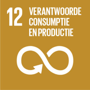 Logo sdg doel 12 verantwoorde consumptie en productie